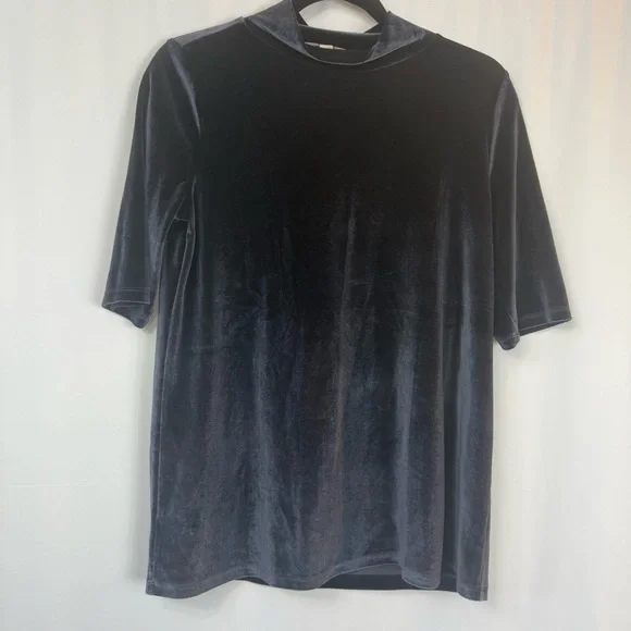 NWT Loft Womens Velvet Blouse Mock Neck
Stretchy Solid blue size:S - Picture 3 of 12